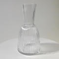 Ribbed Glass Vase Tea Light Holders